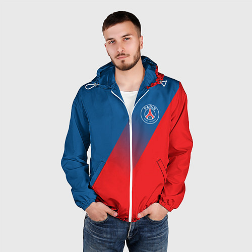 Мужская ветровка PSG GRADIENT SPORT UNIFORM / 3D-Белый – фото 3