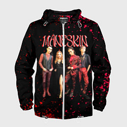Ветровка с капюшоном мужская Maneskin Лунный свет, рок - группа, цвет: 3D-белый