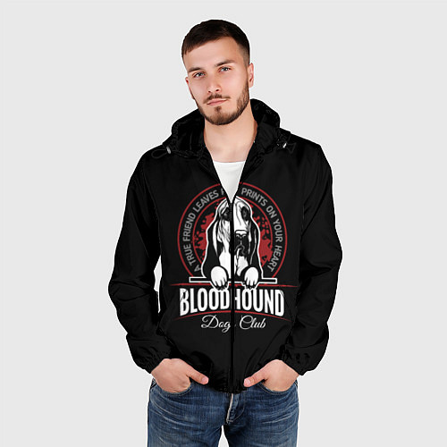 Мужская ветровка Бладхаунд Bloodhound / 3D-Черный – фото 3