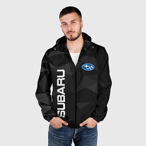 Мужская ветровка Subaru Субару Авто / 3D-Черный – фото 3