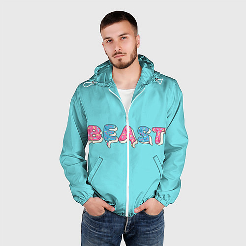 Мужская ветровка Mr Beast Donut / 3D-Белый – фото 3