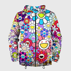 Мужская ветровка Цветы Takashi Murakami