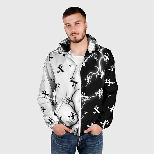 Мужская ветровка ПОЙМЕТ ТОЛЬКО РУССКИЙ - Молния / 3D-Белый – фото 3