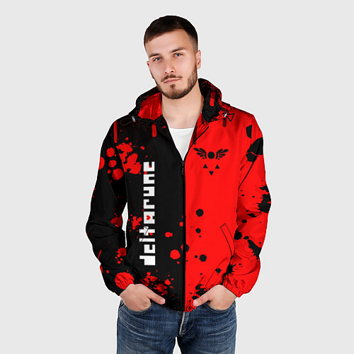 Мужская ветровка Deltarune black & red / 3D-Черный – фото 3