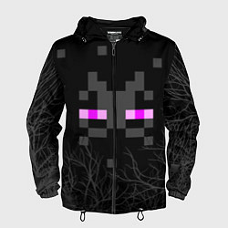 Ветровка с капюшоном мужская ЭНДЕРМЕН МАЙНКРАФТ MINECRAFT, цвет: 3D-черный