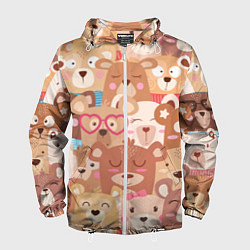 Мужская ветровка Bears texture