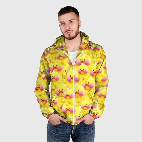 Мужская ветровка УТОЧКА ЛАЛАФАНФАН - УТЯ / 3D-Белый – фото 3