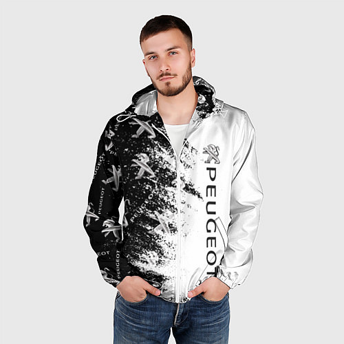 Мужская ветровка Peugeot Распылитель / 3D-Белый – фото 3