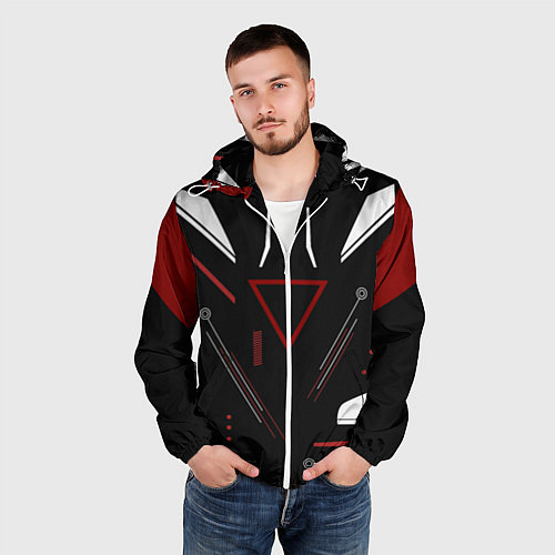 Мужская ветровка Сайрекс Сyrex CS GO / 3D-Белый – фото 3