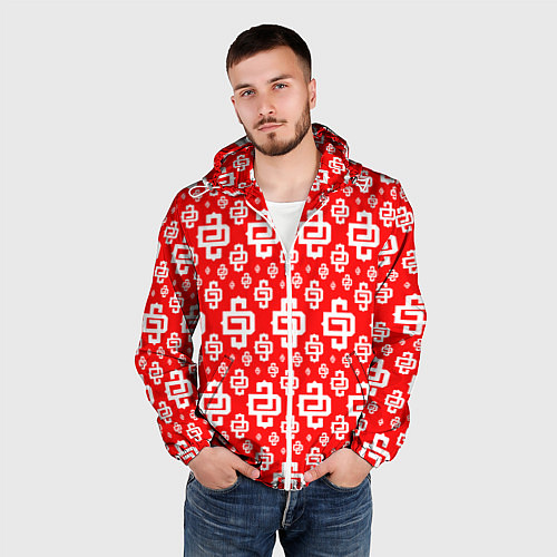 Мужская ветровка Red Pattern Dope Camo Dope Street Market Спина / 3D-Белый – фото 3