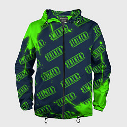 Ветровка с капюшоном мужская СТАЛКЕР 2 Брызги Паттерн, цвет: 3D-черный
