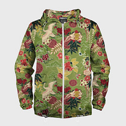 Ветровка с капюшоном мужская Япония-Китай Сюжет, цвет: 3D-белый