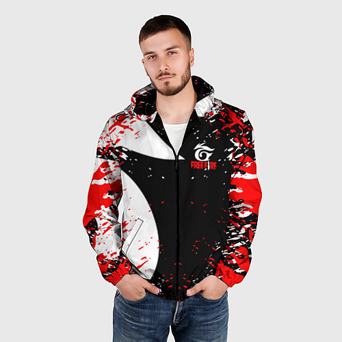 Мужская ветровка Free Fire брызги / 3D-Черный – фото 3