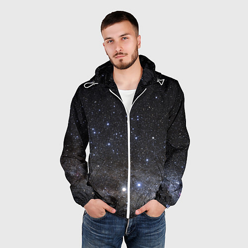 Мужская ветровка Космический космос / 3D-Белый – фото 3