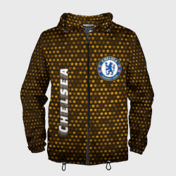 Ветровка с капюшоном мужская ЧЕЛСИ Chelsea - Звезды, цвет: 3D-черный
