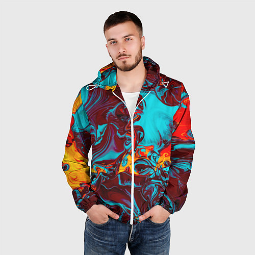 Мужская ветровка Каляка-маляка / 3D-Белый – фото 3