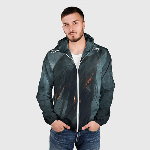 Мужская ветровка Leos Падший Ангел Одиночества / 3D-Белый – фото 3