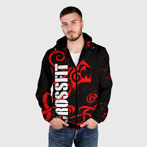 Мужская ветровка Кроссфит : дракон / 3D-Черный – фото 3