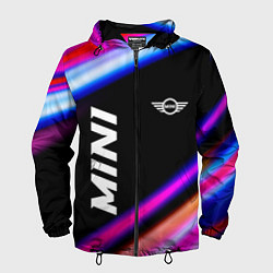 Ветровка с капюшоном мужская Mini speed lights, цвет: 3D-черный