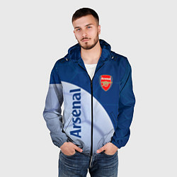 Ветровка с капюшоном мужская Arsenal Мяч, цвет: 3D-черный — фото 2