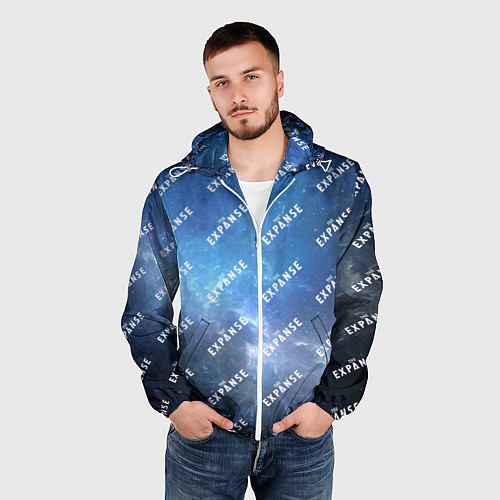 Мужская ветровка The Expanse pattern / 3D-Белый – фото 3