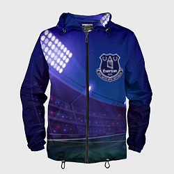 Ветровка с капюшоном мужская Everton ночное поле, цвет: 3D-черный