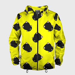 Ветровка с капюшоном мужская Кротовуха, цвет: 3D-черный