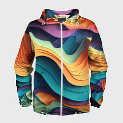 Мужская ветровка Цветной рельеф
