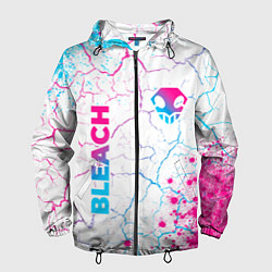 Мужская ветровка Bleach neon gradient style: надпись, символ