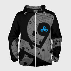 Ветровка с капюшоном мужская Форма Cloud 9 black, цвет: 3D-белый