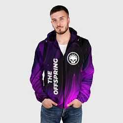 Ветровка с капюшоном мужская The Offspring violet plasma, цвет: 3D-черный — фото 2