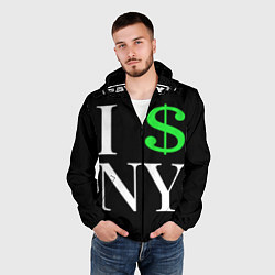 Ветровка с капюшоном мужская I steal NY - Payday 3, цвет: 3D-черный — фото 2