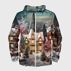 Мужская ветровка Снежное сияние ночи