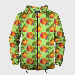 Мужская ветровка Апельсинки с листьями