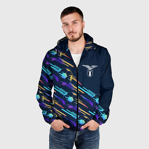 Мужская ветровка Lazio градиентные мячи / 3D-Черный – фото 3