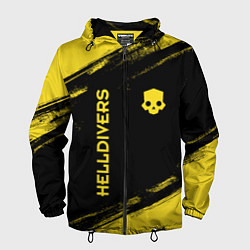 Ветровка с капюшоном мужская Helldivers: Skull Logo, цвет: 3D-черный