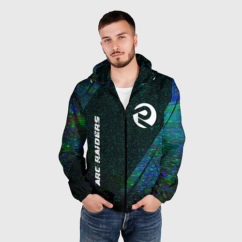 Мужская ветровка ARC Raiders glitch blue / 3D-Черный – фото 3
