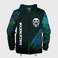 Мужская ветровка Valencia glitch blue