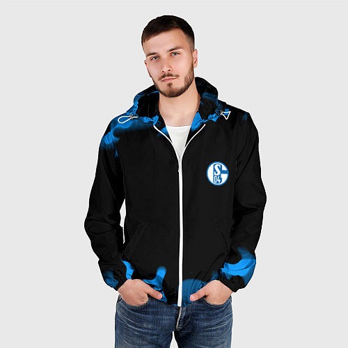 Мужская ветровка Schalke 04 fc camo / 3D-Белый – фото 3