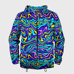 Мужская ветровка Psychedelic multicolored pattern