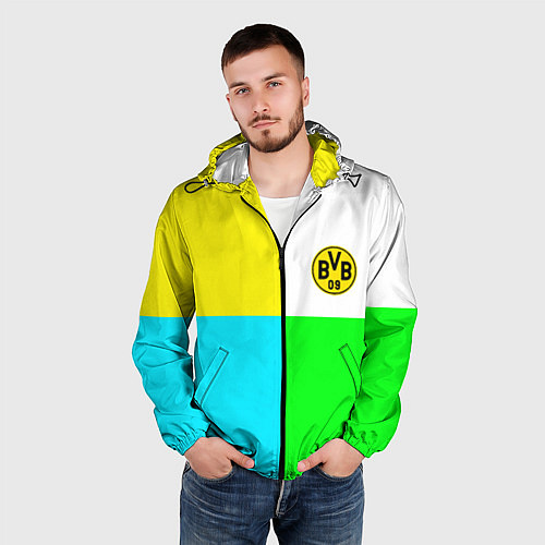 Мужская ветровка Borussia color cport / 3D-Черный – фото 3