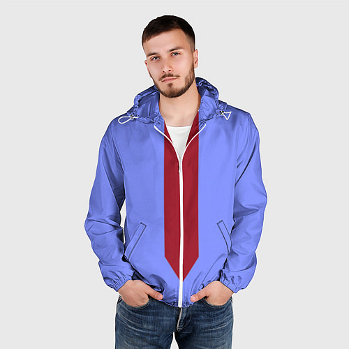 Мужская ветровка Красная стрелка / 3D-Белый – фото 3