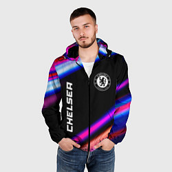 Ветровка с капюшоном мужская Chelsea speed game lights, цвет: 3D-черный — фото 2
