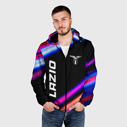 Ветровка с капюшоном мужская Lazio speed game lights, цвет: 3D-черный — фото 2