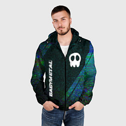 Ветровка с капюшоном мужская Babymetal glitch blue, цвет: 3D-черный — фото 2