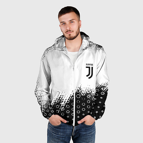 Мужская ветровка Juventus sport steel / 3D-Белый – фото 3