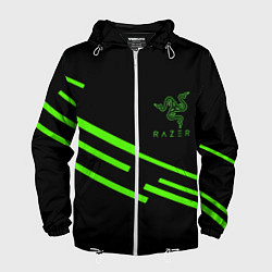 Мужская ветровка Razer line green