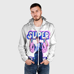 Ветровка с капюшоном мужская BTS Super Tuna, цвет: 3D-белый — фото 2