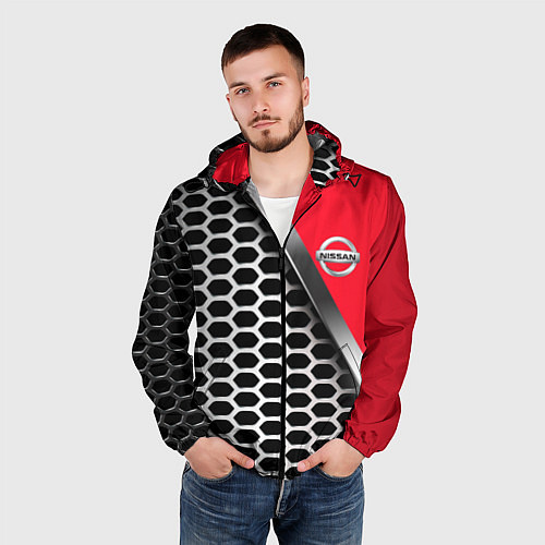 Мужская ветровка Nissan metalic auto / 3D-Черный – фото 3