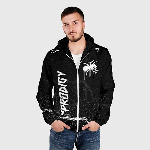 Мужская ветровка The prodigy - паук / 3D-Белый – фото 3